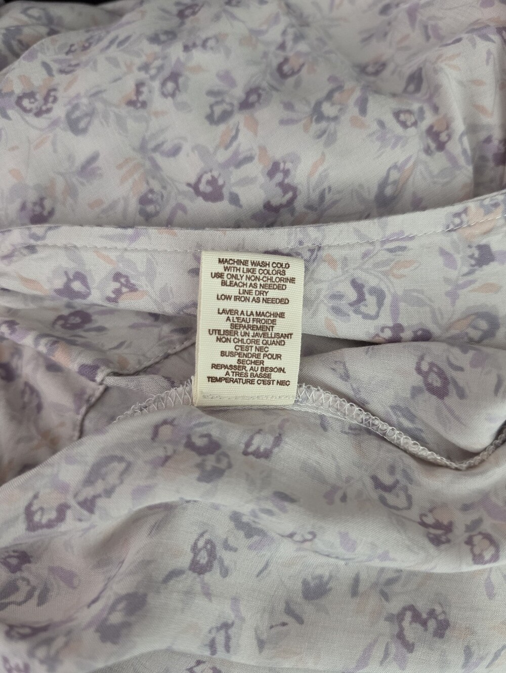 Free People Light Lilac Floral Extreme Wide-Leg Palazzo Pants Sz 12 - Picture 7 of 9